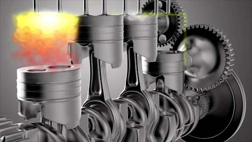 Động cơ xăng hoạt động dựa trên việc đánh lửa của không khí với nhiên liệu nén